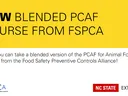 black and yellow announcement of a new PCAF course