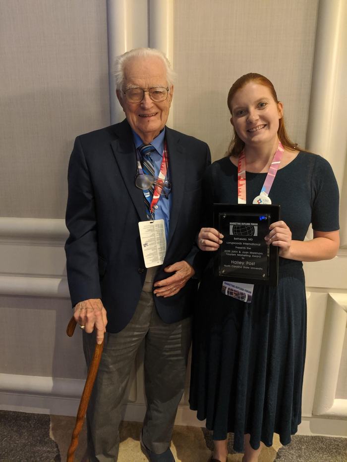 Hailey Post and John Markham