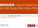 graphic reminder for the attestation form due date