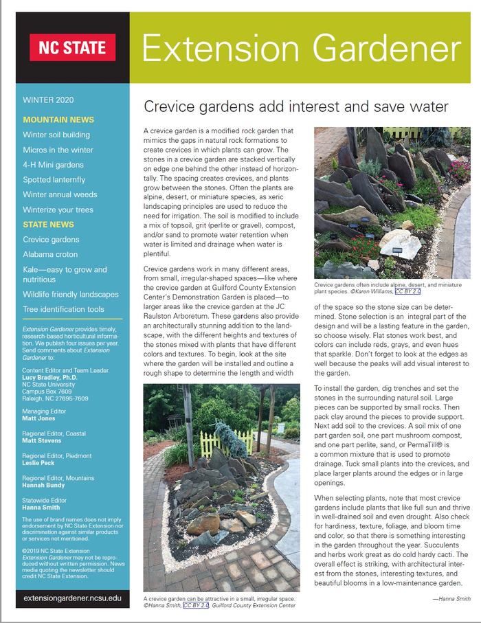 Cover of 2020 Extension Gardener Mountain Edition