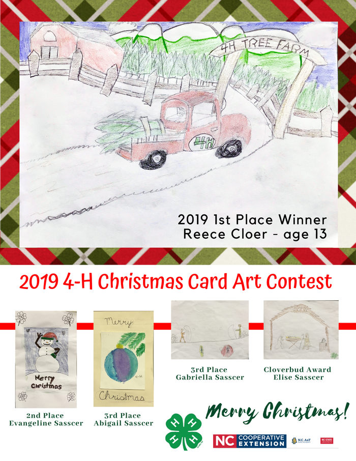 Holiday Card art contest poster