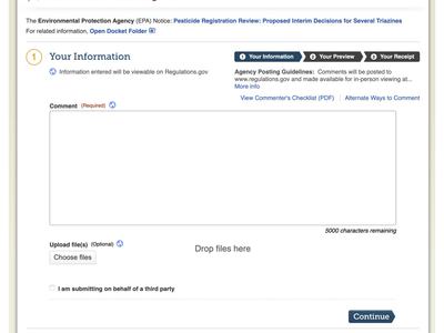 epa comment website