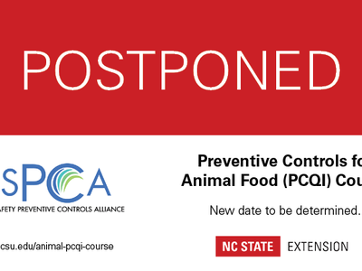 Red and white postponement for PCQI course