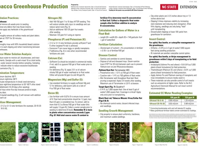 Tobacco Greenhouse Production poster image