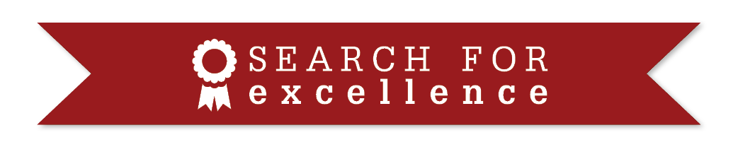 Banner - Search for Excellence - red
