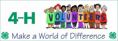 4-H Volunteers Make a World of a Difference banner
