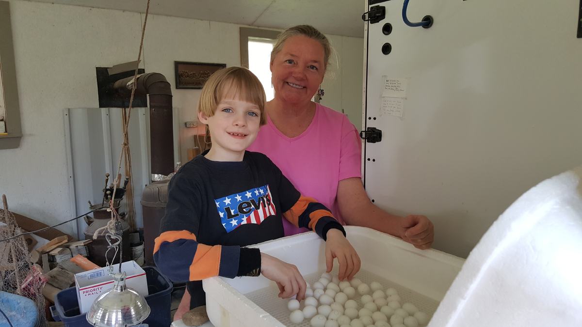 Anita Heatherly with her grandson