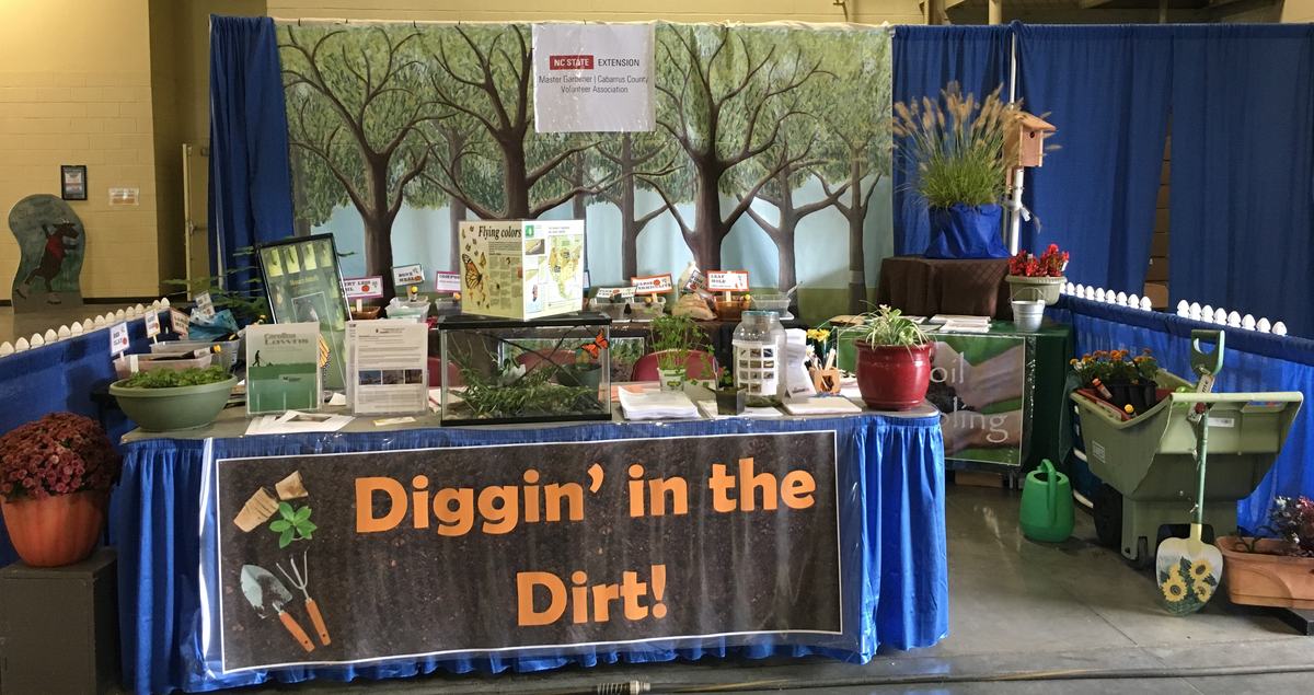 Image of booth at the Cabarrus County Fair