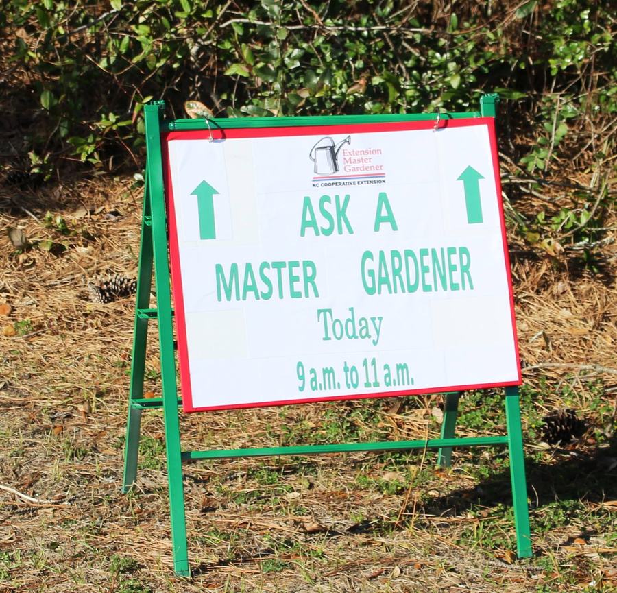 Ask a Master Gardener sign