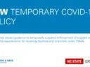 FDA temporary COVID-19 policy graphic