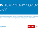FDA temporary COVID-19 policy graphic