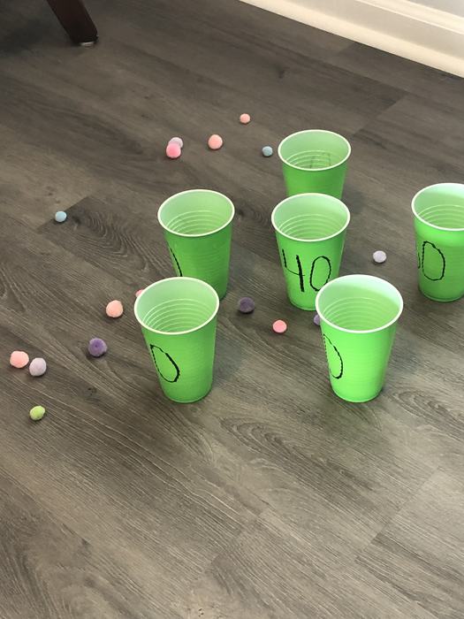 Game with Popsicle Stick Catapult