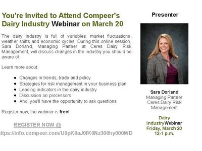Dairy Industry Webinar