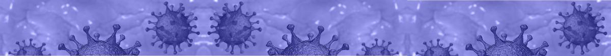 Blue Graphic of virus that causes COVID-19