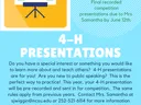 4-H Presentations