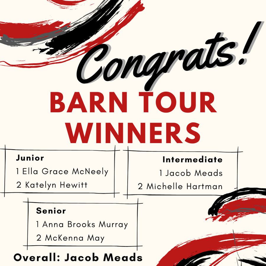 Barn Tour winners