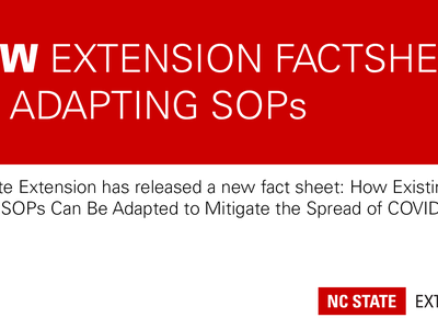 red and white announcement for COVID-19 fact sheet