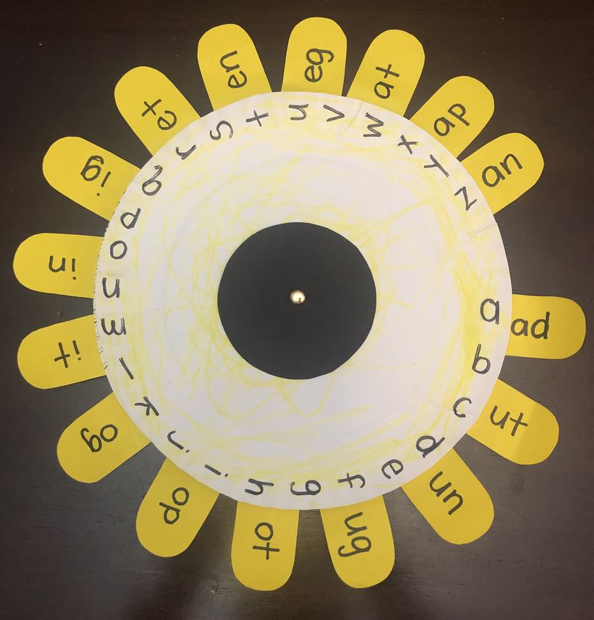 Word Family Sunflower