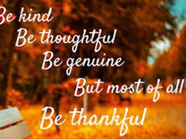 Be thankful header