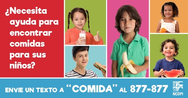 finding meals for your child in Spanish
