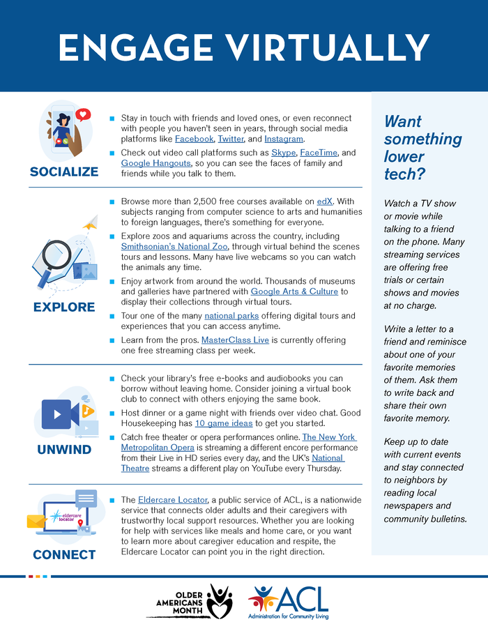 Engage Virtually flyer