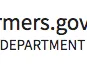 USDA Farmers.gov logo with green field graphic and text "U.S. Department of Agriculture"