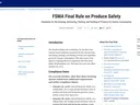 Produce safety rule
