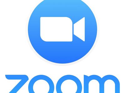 Blue Zoom logo with white video camera icon in blue circle above the text "zoom"