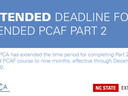 Extended deadline for blended PCAF Part 2