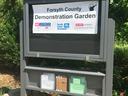 Demo Garden sign with soil test kits