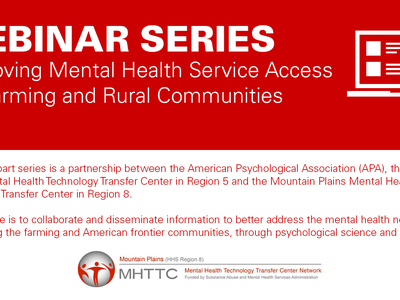 Graphic with title Webinar Series - this image is decorative