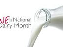 Milk being poured from a bottle