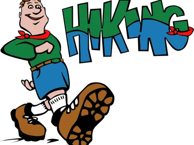boy hiking