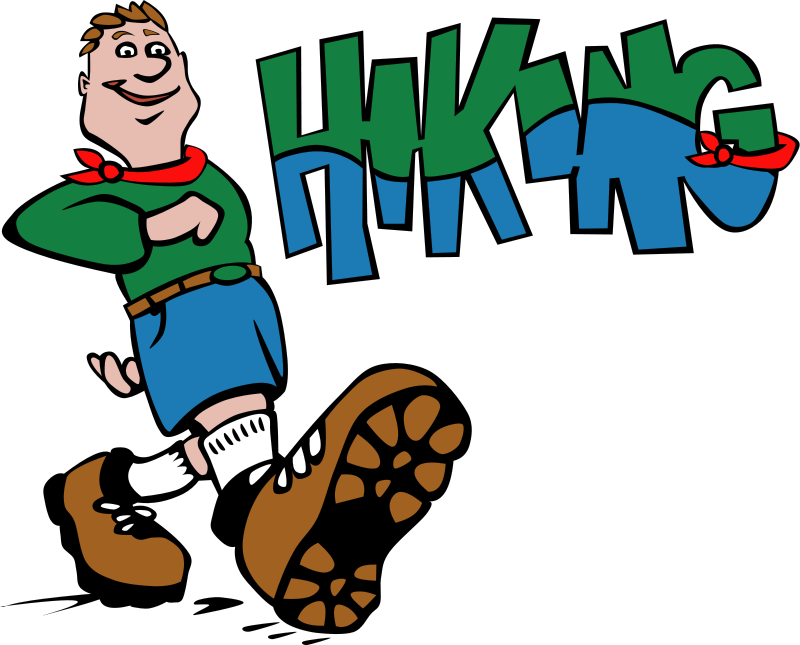 Cartoon hiker