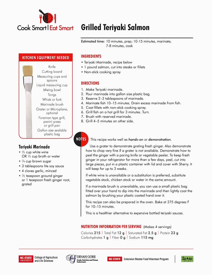 Grilled Teriaki Salmon recipe
