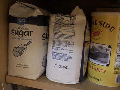 Stored products susceptible to pantry pest invasion.