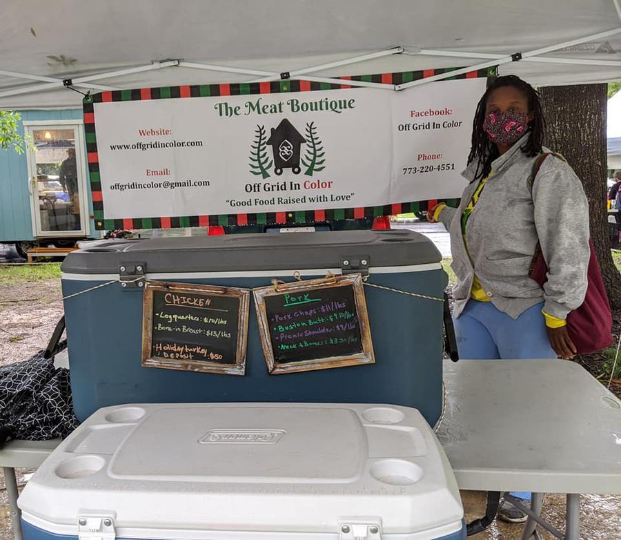 Booth at famers market