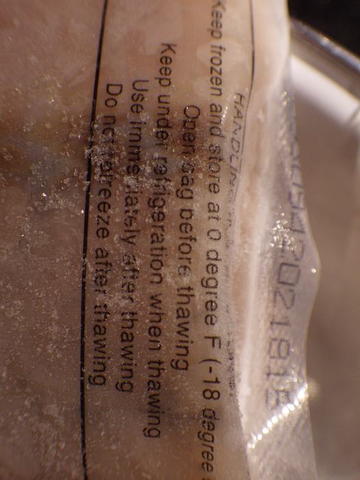 Instructions on opening package