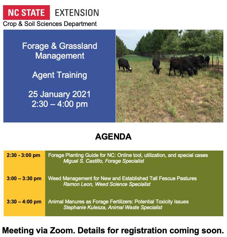 Training agenda