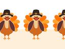 Thanksgiving turkey wearing face masks
