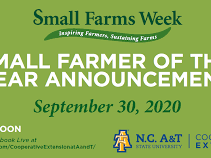 Small Farms Week: Small Farmer of the Year Announcement — September 30, 2020, 11 A.M.–Noon