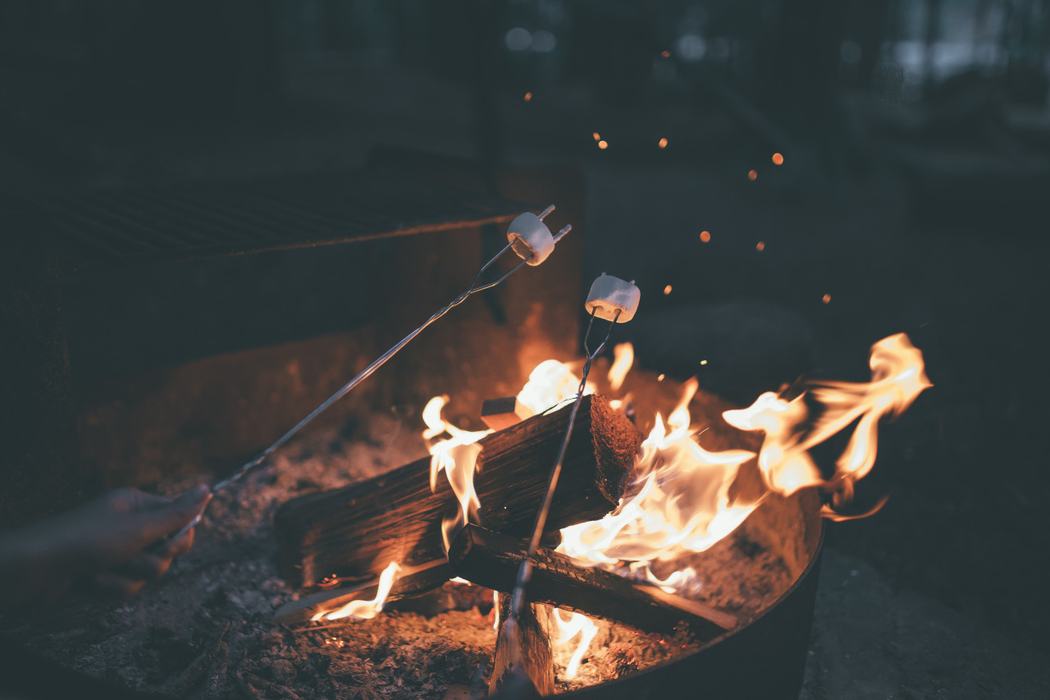 bonfire with smores
