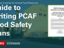 teal banner with text Guide to Writing PCAF Food Safety Plans
