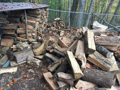 firewood splitting
