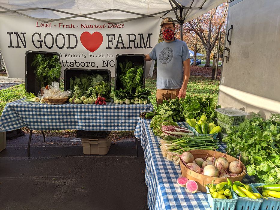 Farmer Ben Shields of In Good Heart Farm