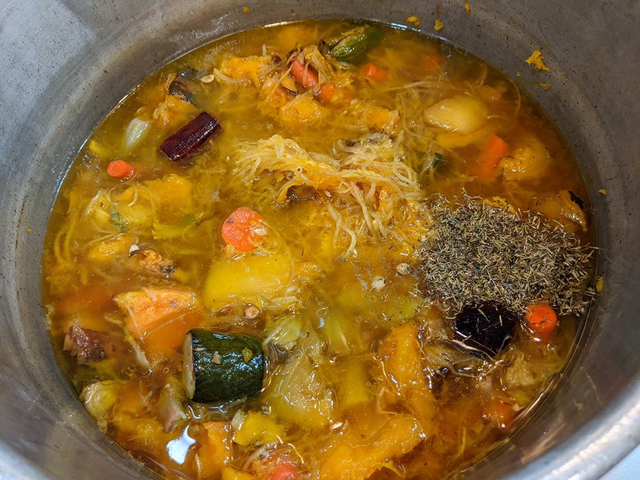 Roasted root veggie soup