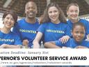 Governor's Volunteer Service Award Flyer-group of smiling people