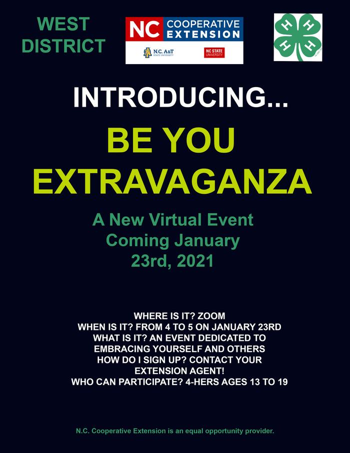 Be You Extravaganza flyer