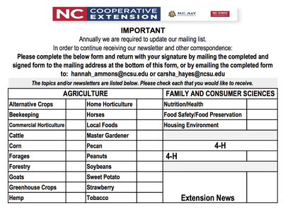 Screenshot of Address Update Form
