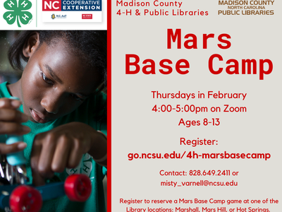 Mars Base Camp Flyer. All info in webpage.